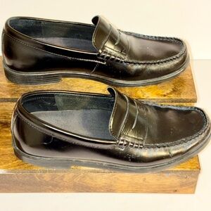 Rockport Mens Classic Leather Penny Loafers Shoes Size 8M Black Preppy